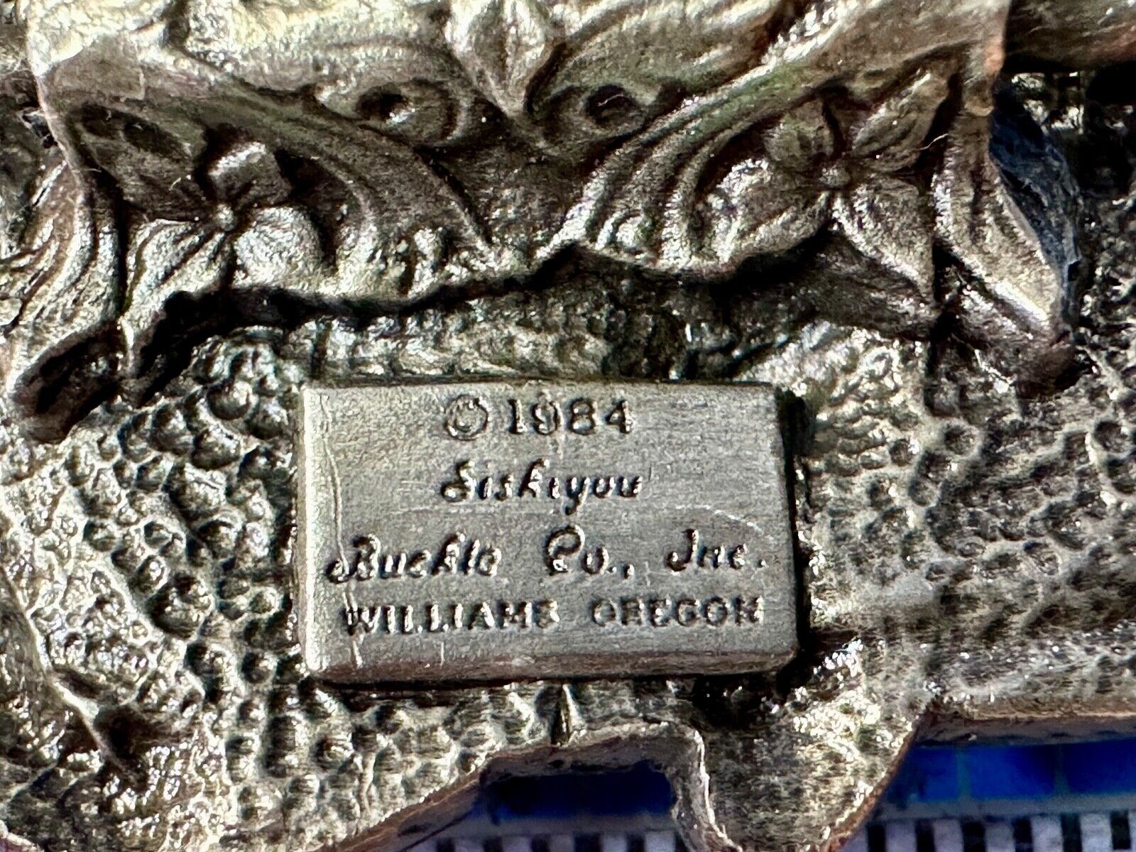 Ames Tools Fights for Freedom 1984 Siskiyou Belt Buckle Lawn & garden supply Co