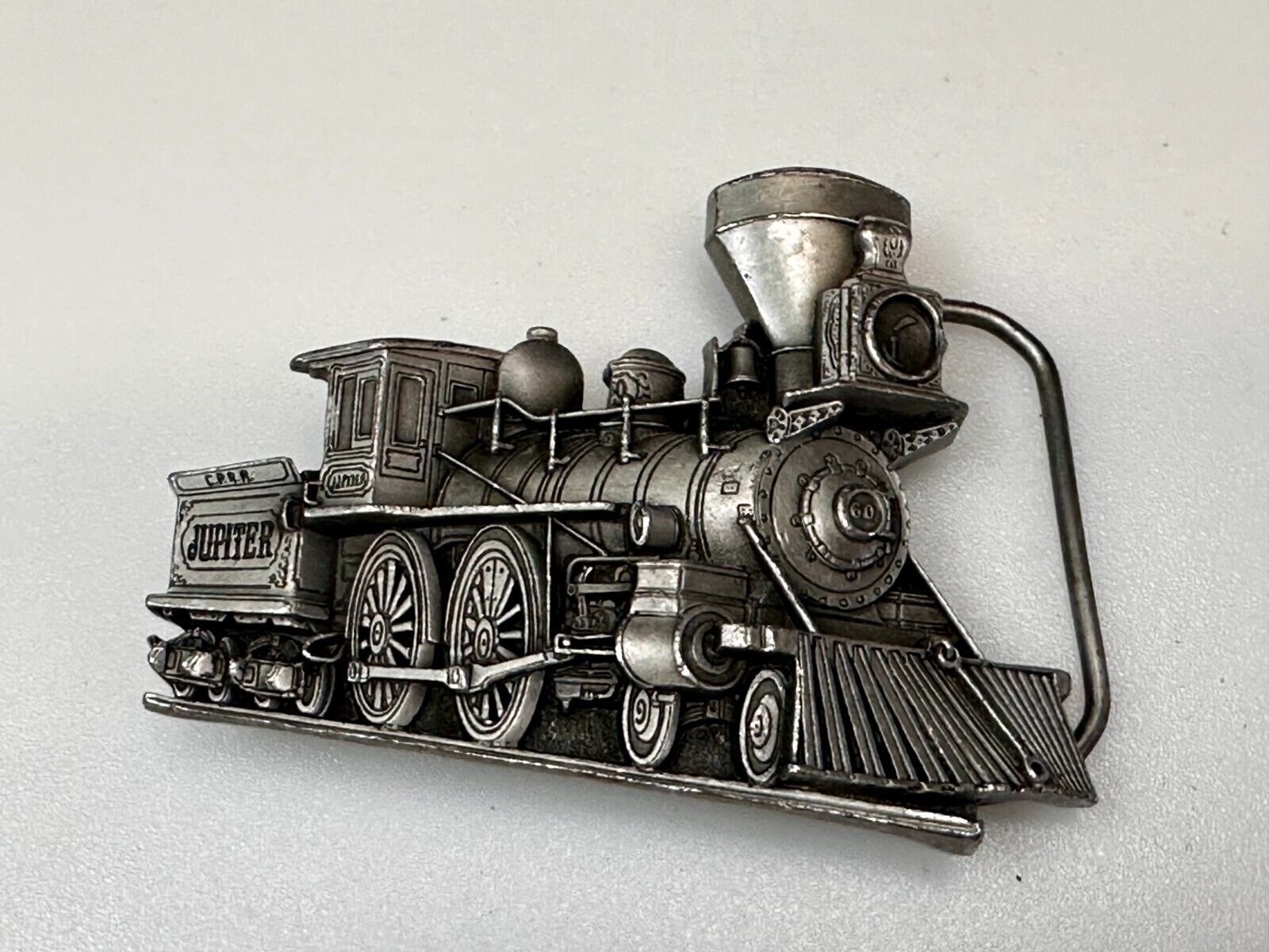 Train Locomotive Steam Engine RailRoad 1986 Great American Products Belt Buckle