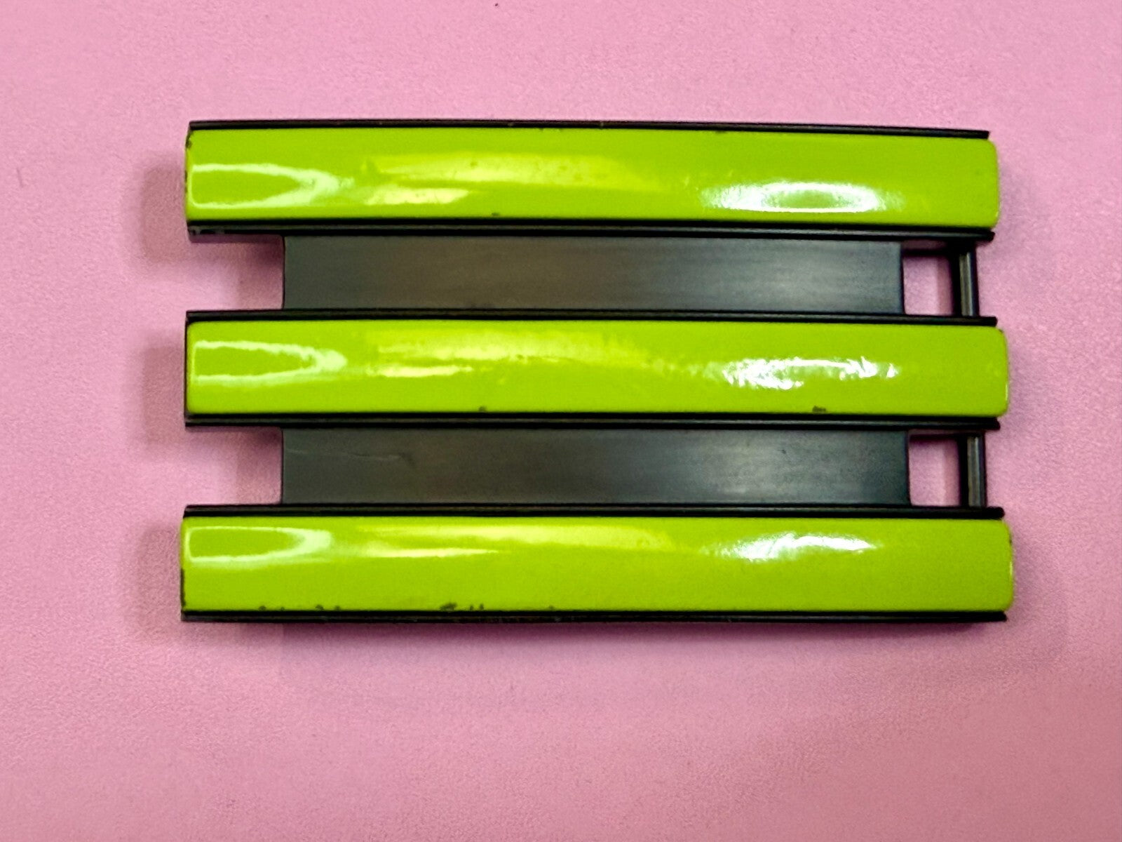 Adidas Golf Trophy Belt buckle Neon Green Stripes on Black