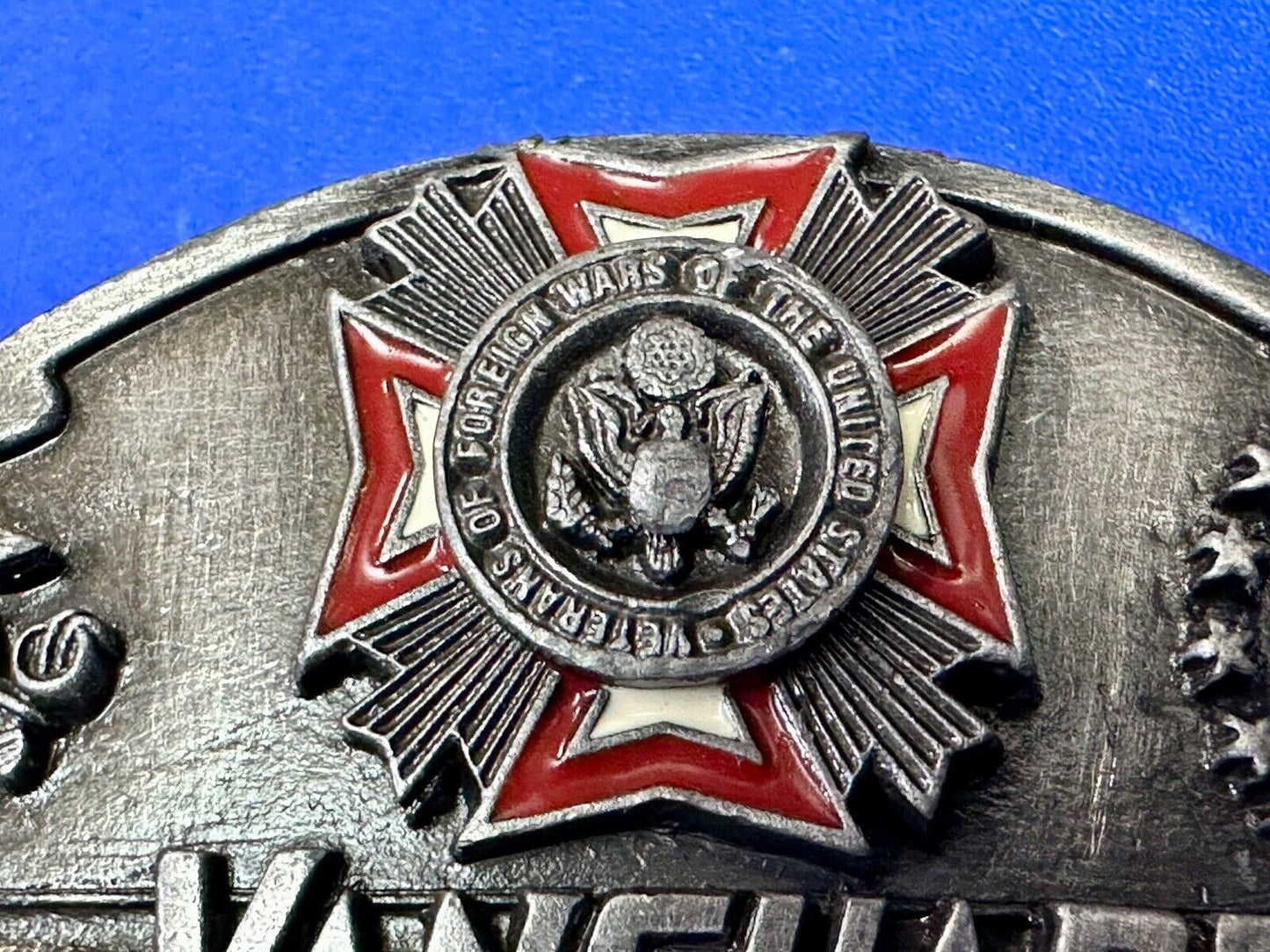 VFW Foreign Wars Veterans Vtg. Vanguard Excellence Award Siskiyou Belt Buckle