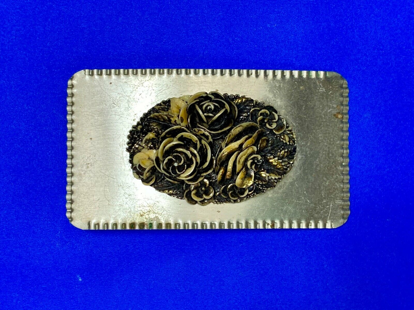 Antique Flower Theme Belt Buckle To Repair!