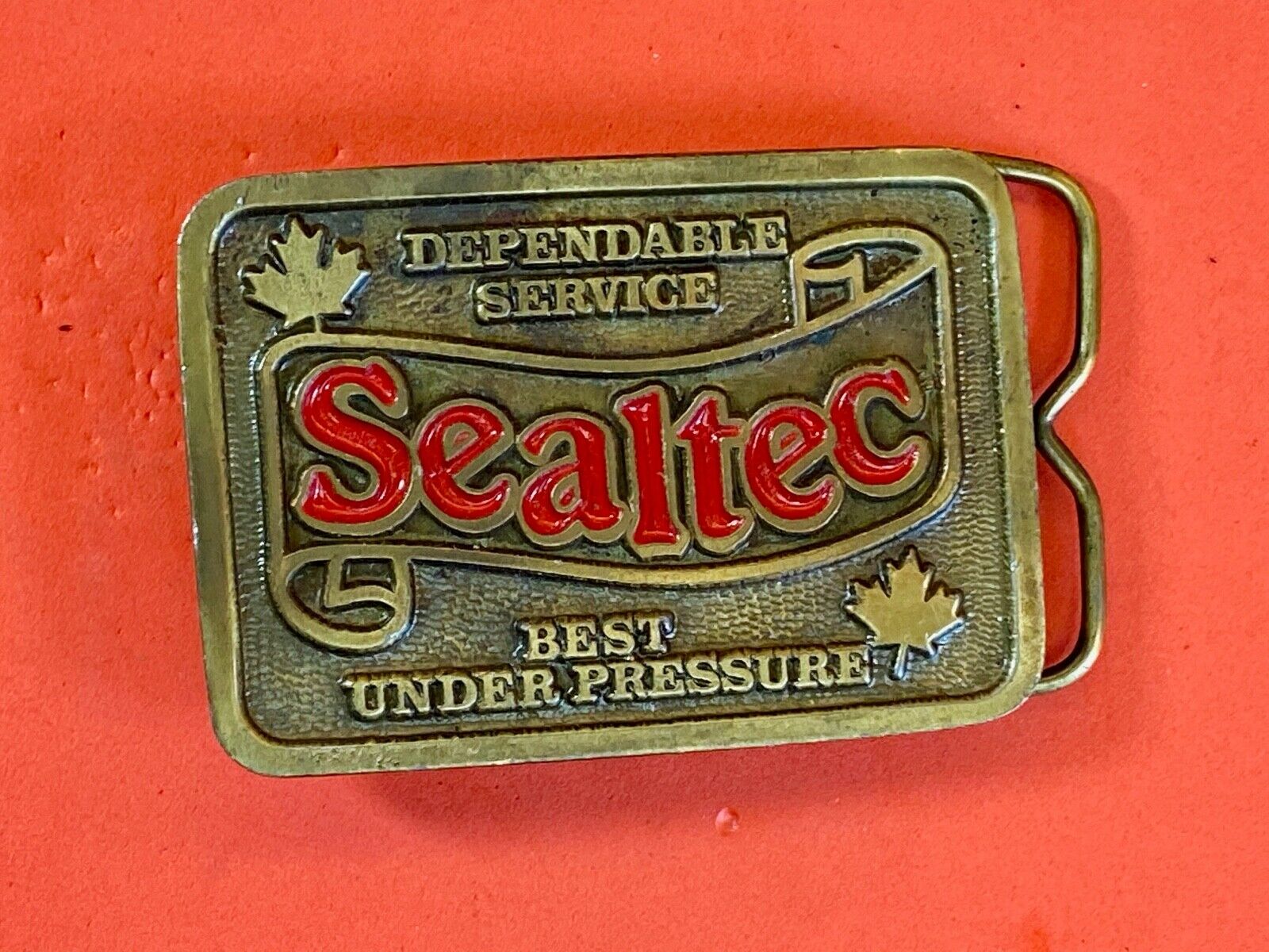Vintage Belt Buckle - Sealtec - Company - Dependable Service Best Under Pressure