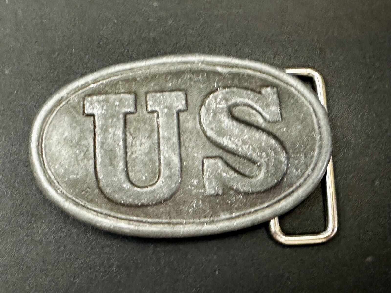 US Civil War Union Infantry Soldier silver color Replica Belt Buckle V-Fur? Ny