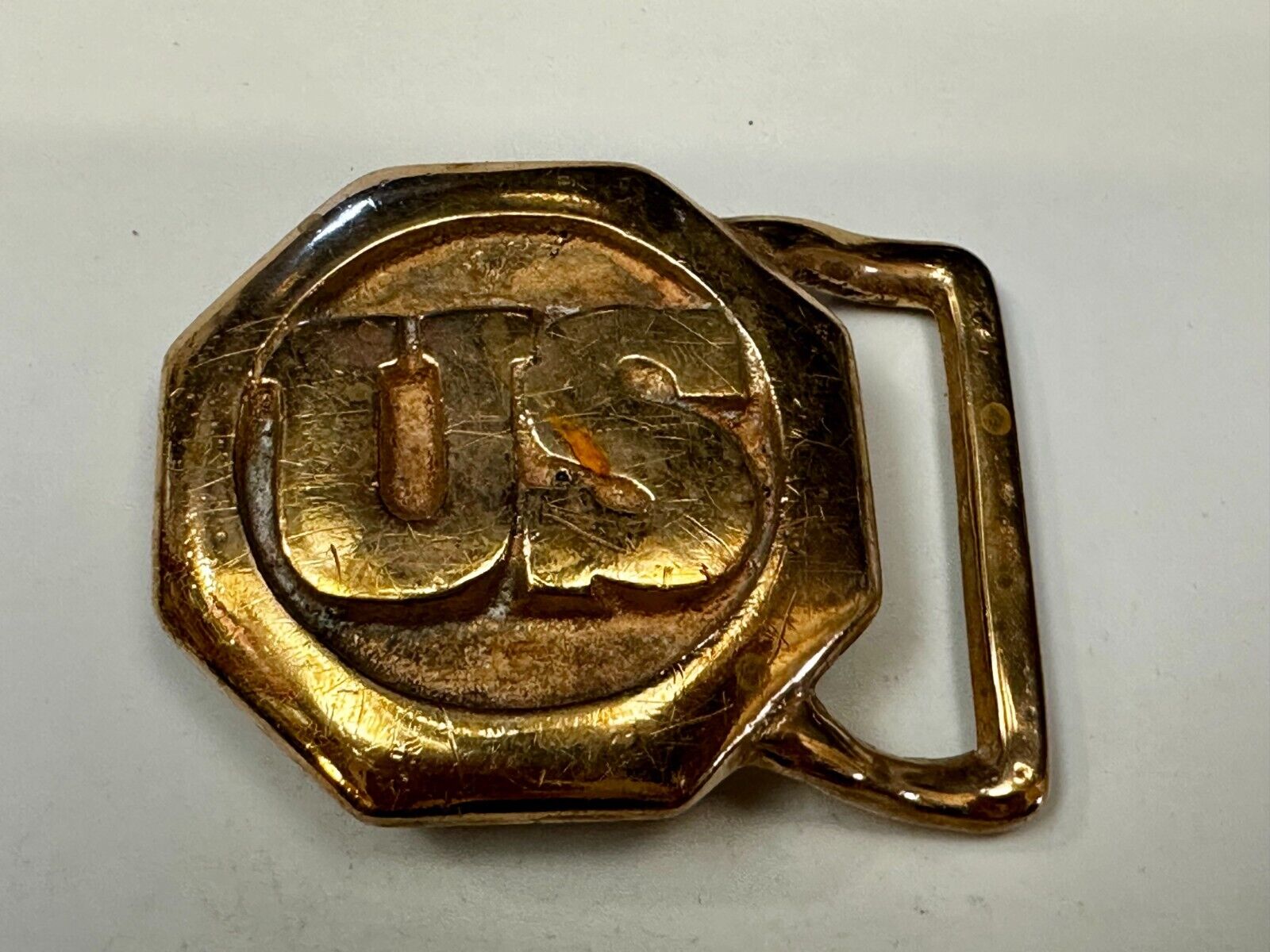US Civil Soldiers Union Army Replica? Unknown to me! Hexagon Cast Belt Buckle