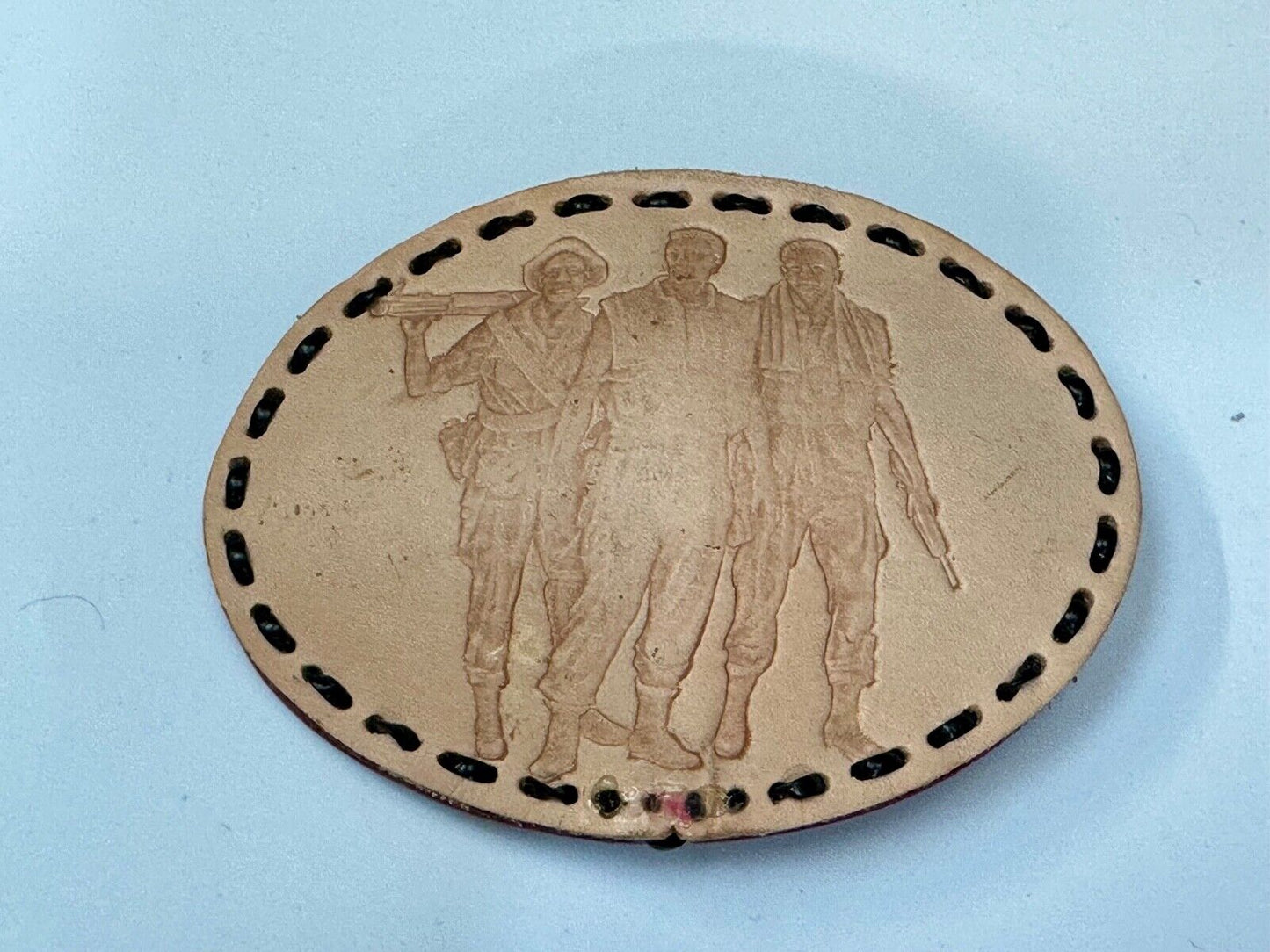 Vietnam Veterans War Memorial Washington DC  large leather Oval Belt Buckle