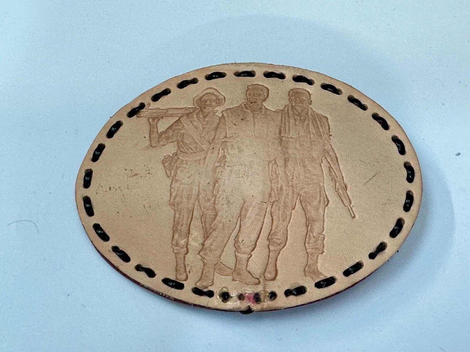 Vietnam Veterans War Memorial Washington DC  large leather Oval Belt Buckle