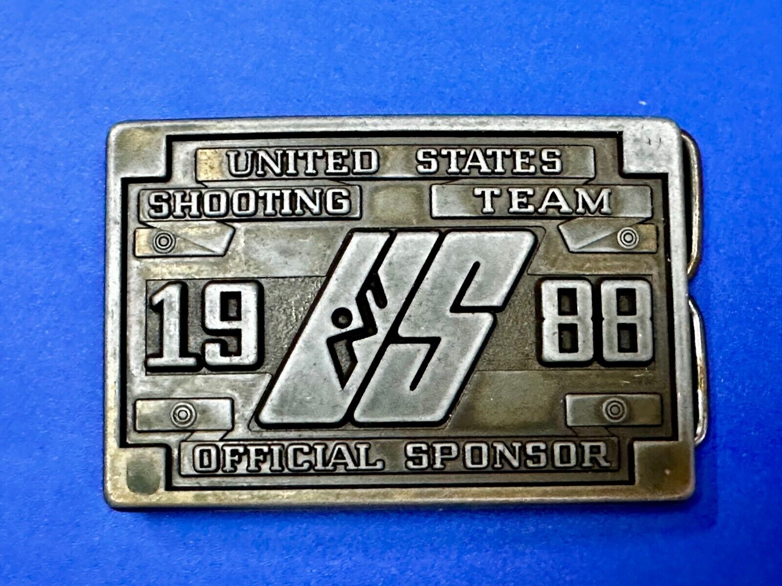 United States Shooting Team 1988 Official Sponsor Commemorative Belt Buckle