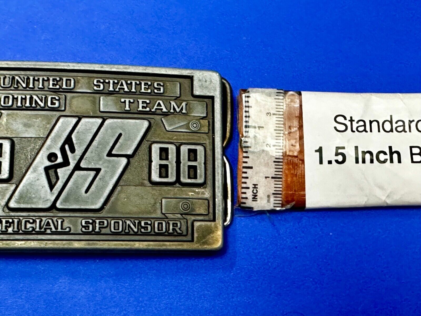 United States Shooting Team 1988 Official Sponsor Commemorative Belt Buckle