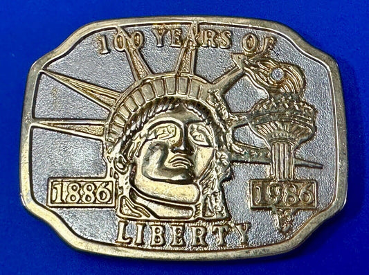 100 years of The Statue of Liberty New York City Commemorative  belt buckle