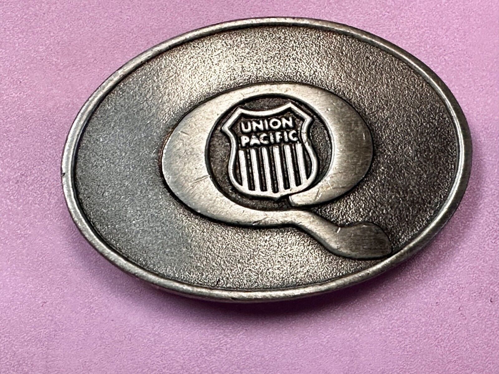 UNION PACIFIC Trains Railroad Transportation Company Train Collector Belt Buckle