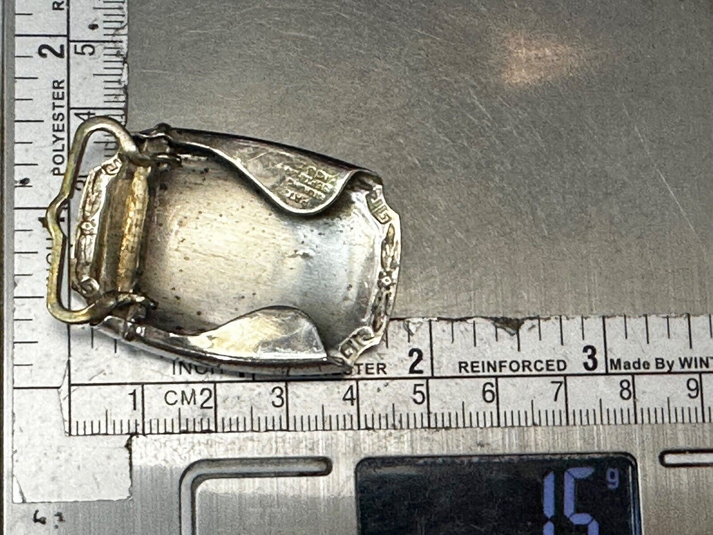 TDO Engraved Letters Monogram Sterling Silver Belt Buckle -   Sept 11 20 MG & Co