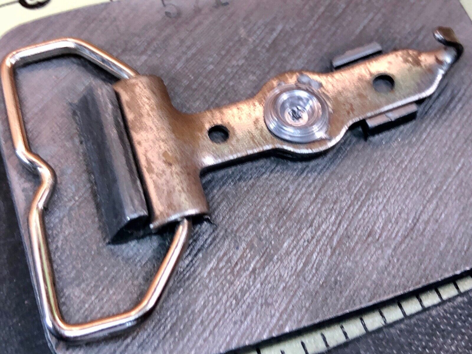 vintage Cheney Testers promo belt buckle -oil  rig , back flow monitor company 
