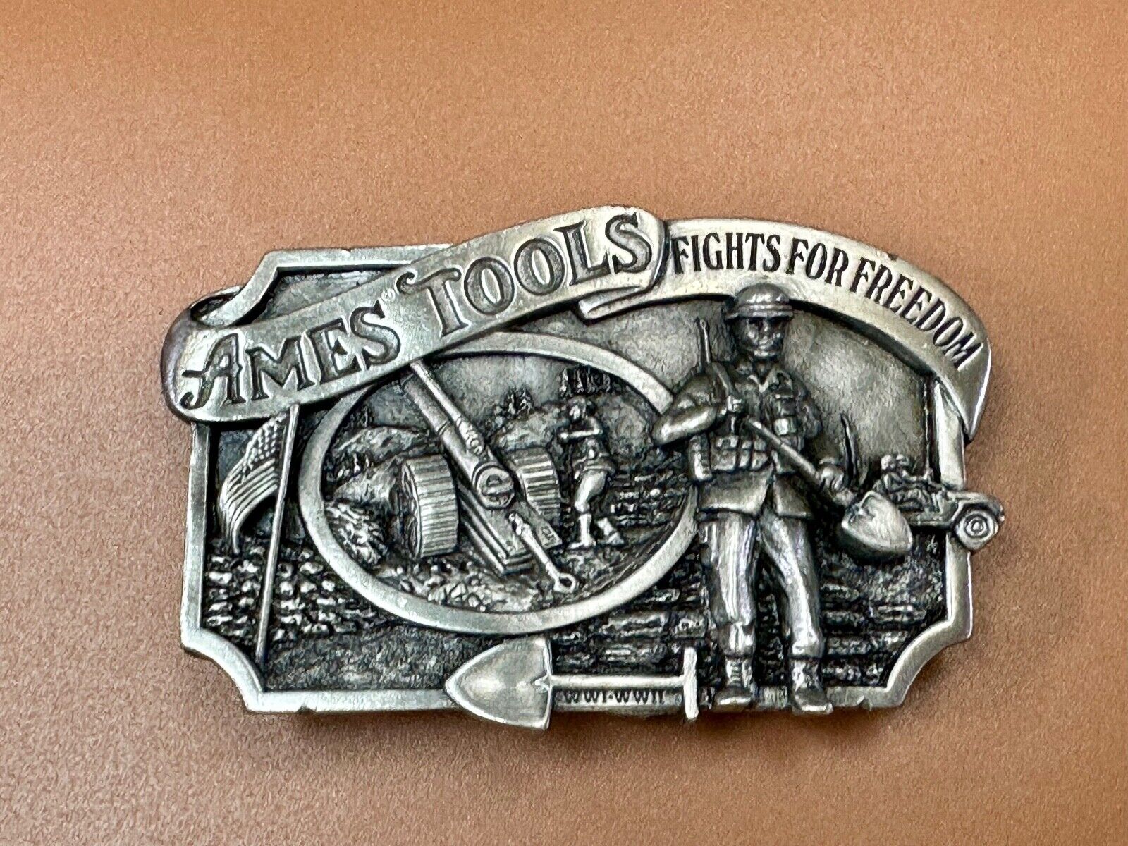 Ames Tools Fights for Freedom 1984 Siskiyou Belt Buckle Lawn & garden supply Co