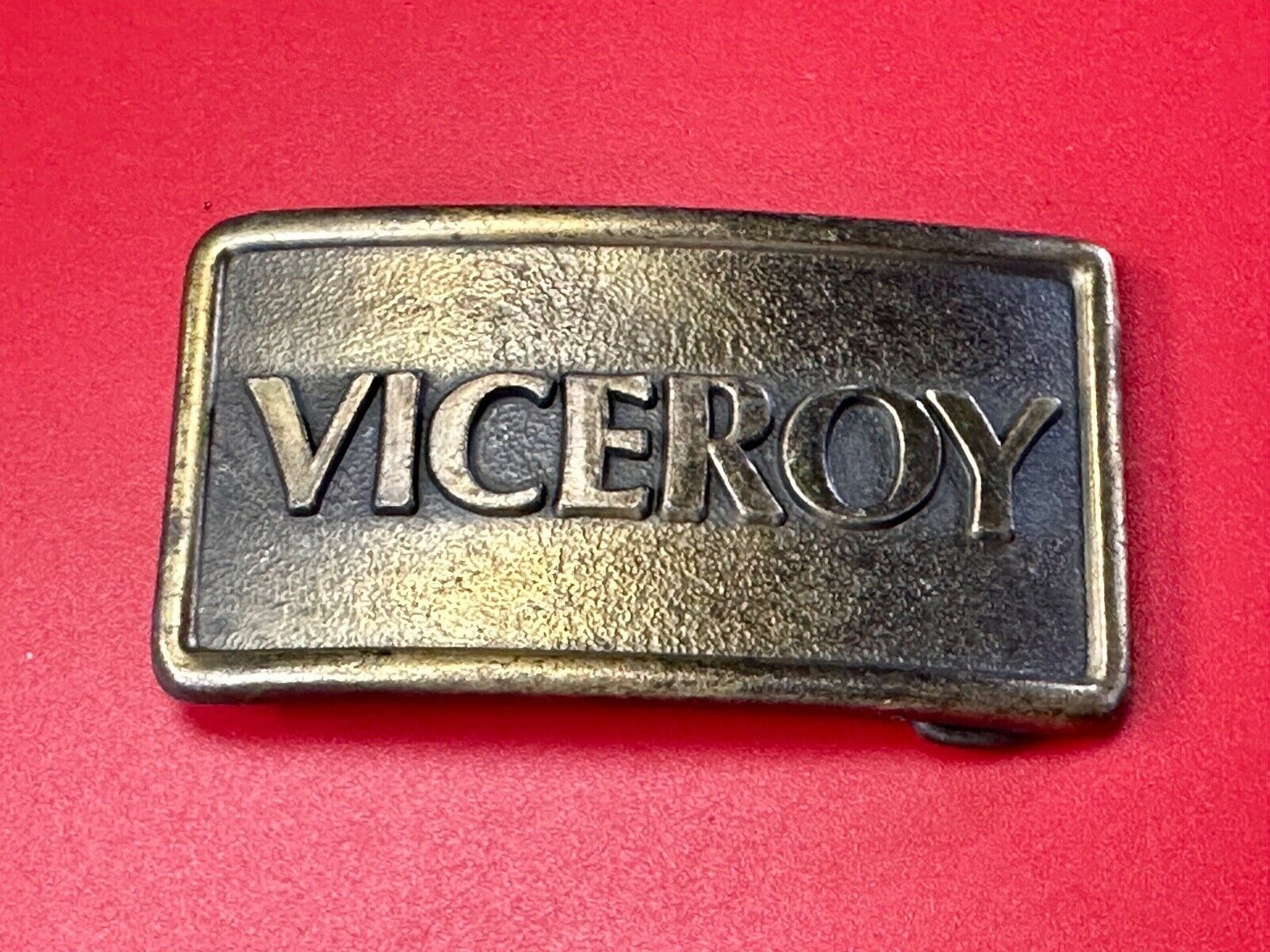 Viceroy Cigarettes Advertising Promo Loyalty Vintage Brass Tone Belt Buckle