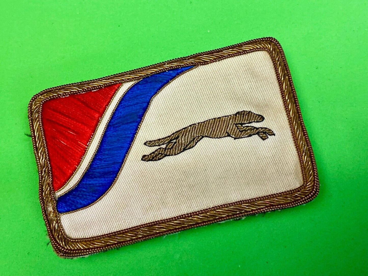 Vintage Greyhound Bus Transportation Co National Emblem Plaque, Auto Plate 