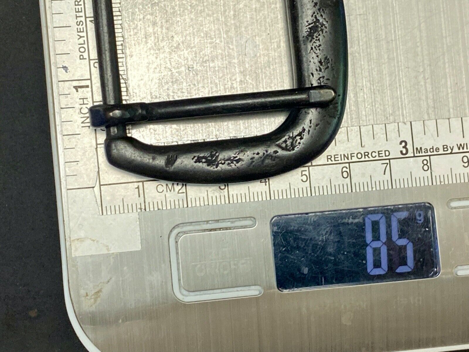 Unique Distressed Black Replacement Belt Buckle