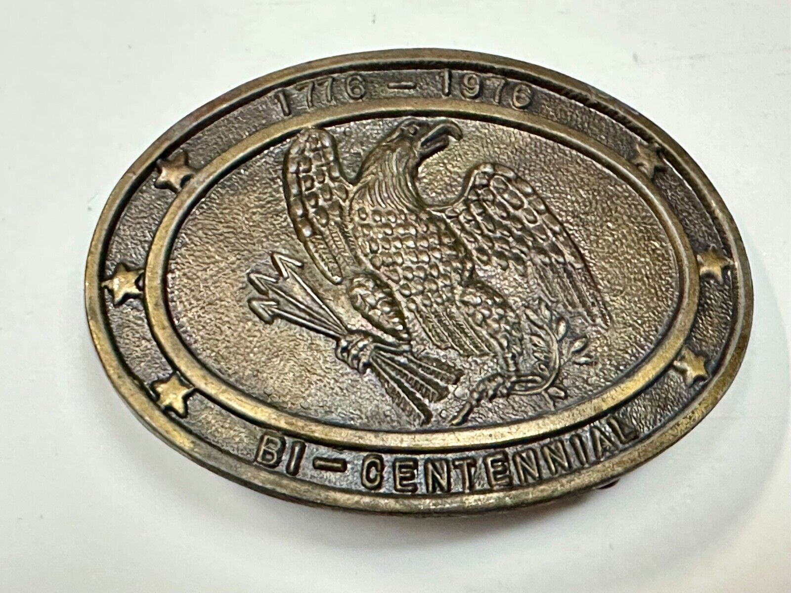 Bicentennial USA America  1776 - 1976 Eagle Arrows Vintage belt buckle