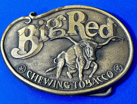 BIG RED CHEWING TOBACCO VINTAGE 1970s USA LONGHORN BULL COW BIG RED CHEW