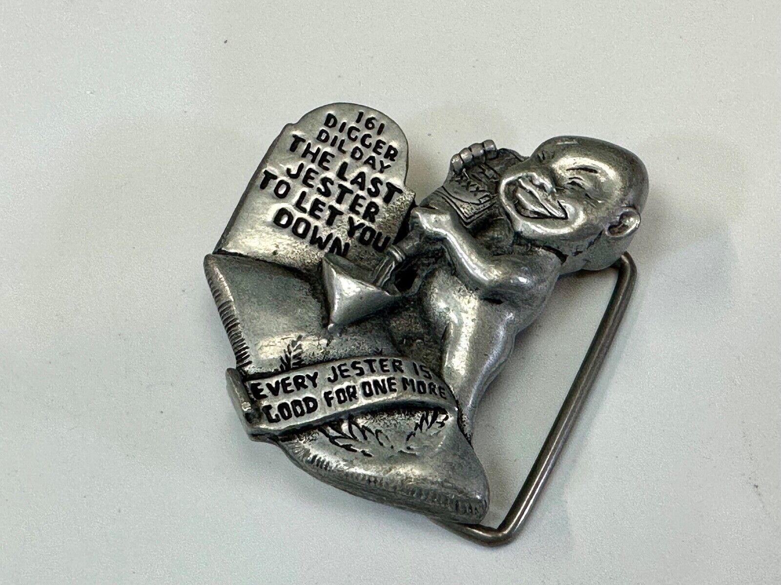 Tombstone 161 Digger Dil Day The LASt Jester to let you down belt buckle by JDL