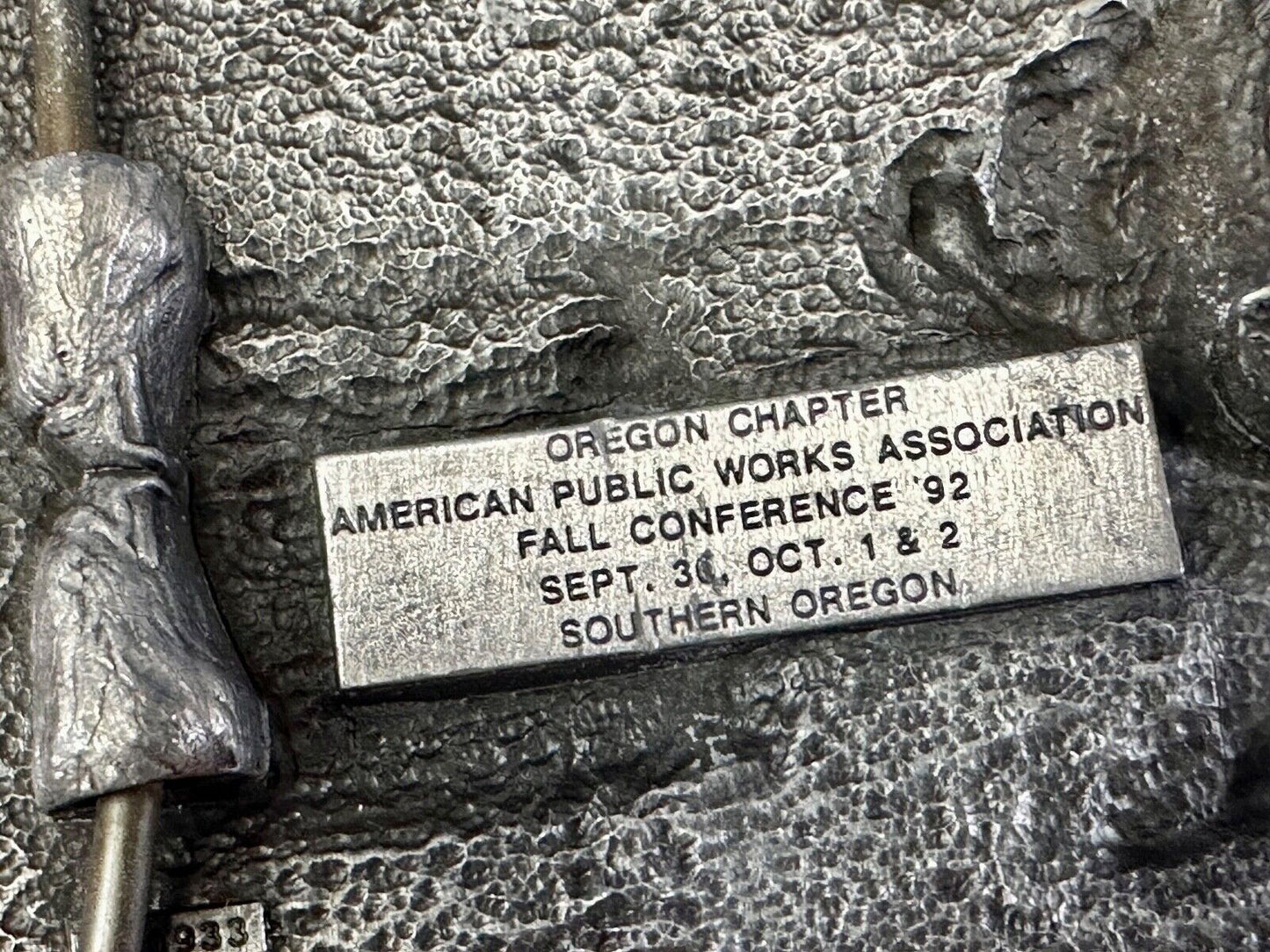 APWA Oregon chapter American Public Works Association Conference belt buckle