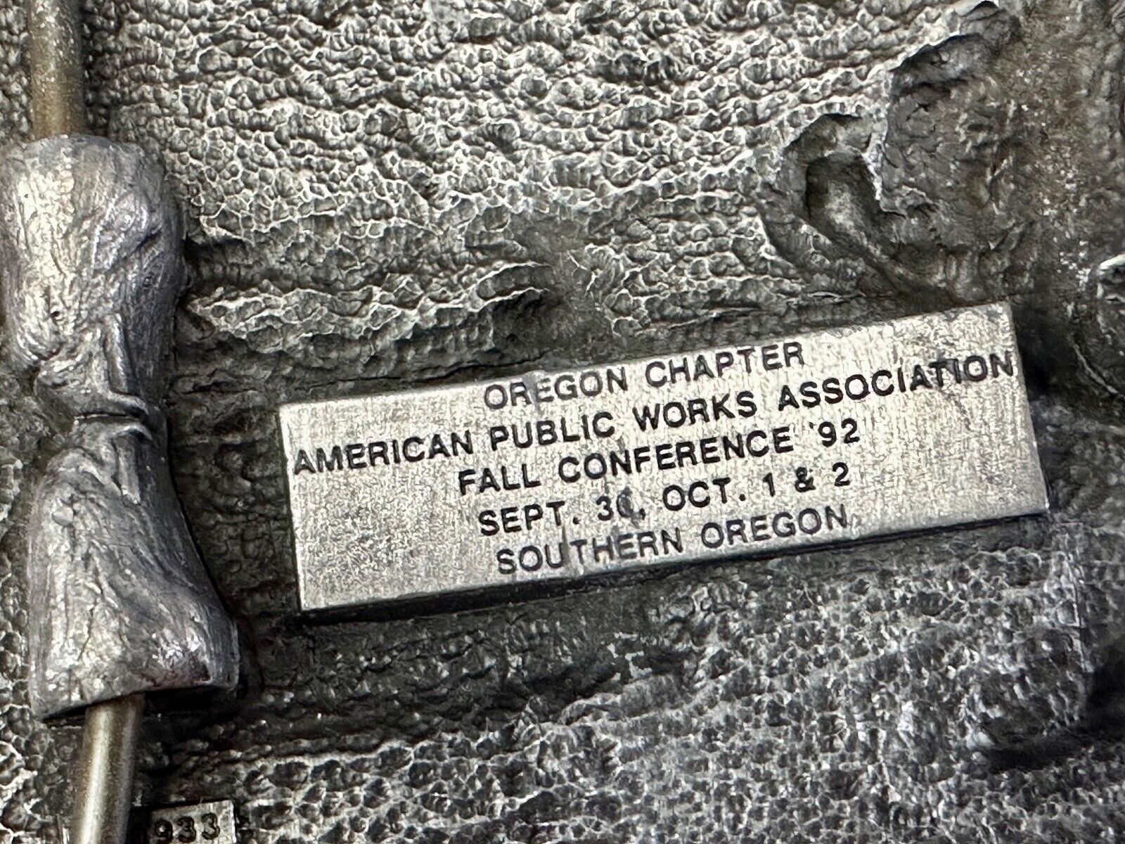 APWA Oregon chapter American Public Works Association Conference belt buckle