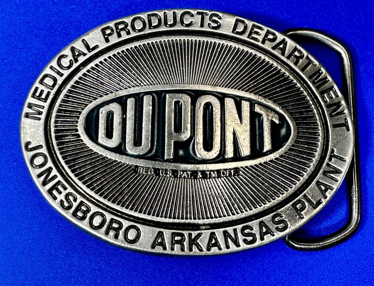 DUPONT Medical Products Department Jonesboro Arkansas Plant Worker Belt Buckle