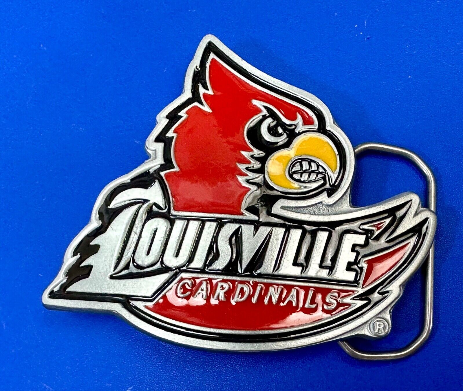 University of Louisville Cardinals NCAA Pewter Belt Buckle  ultimate fan gift!