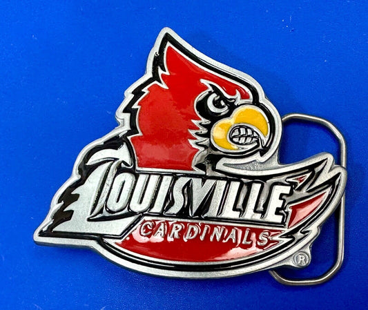 University of Louisville Cardinals NCAA Pewter Belt Buckle  ultimate fan gift!