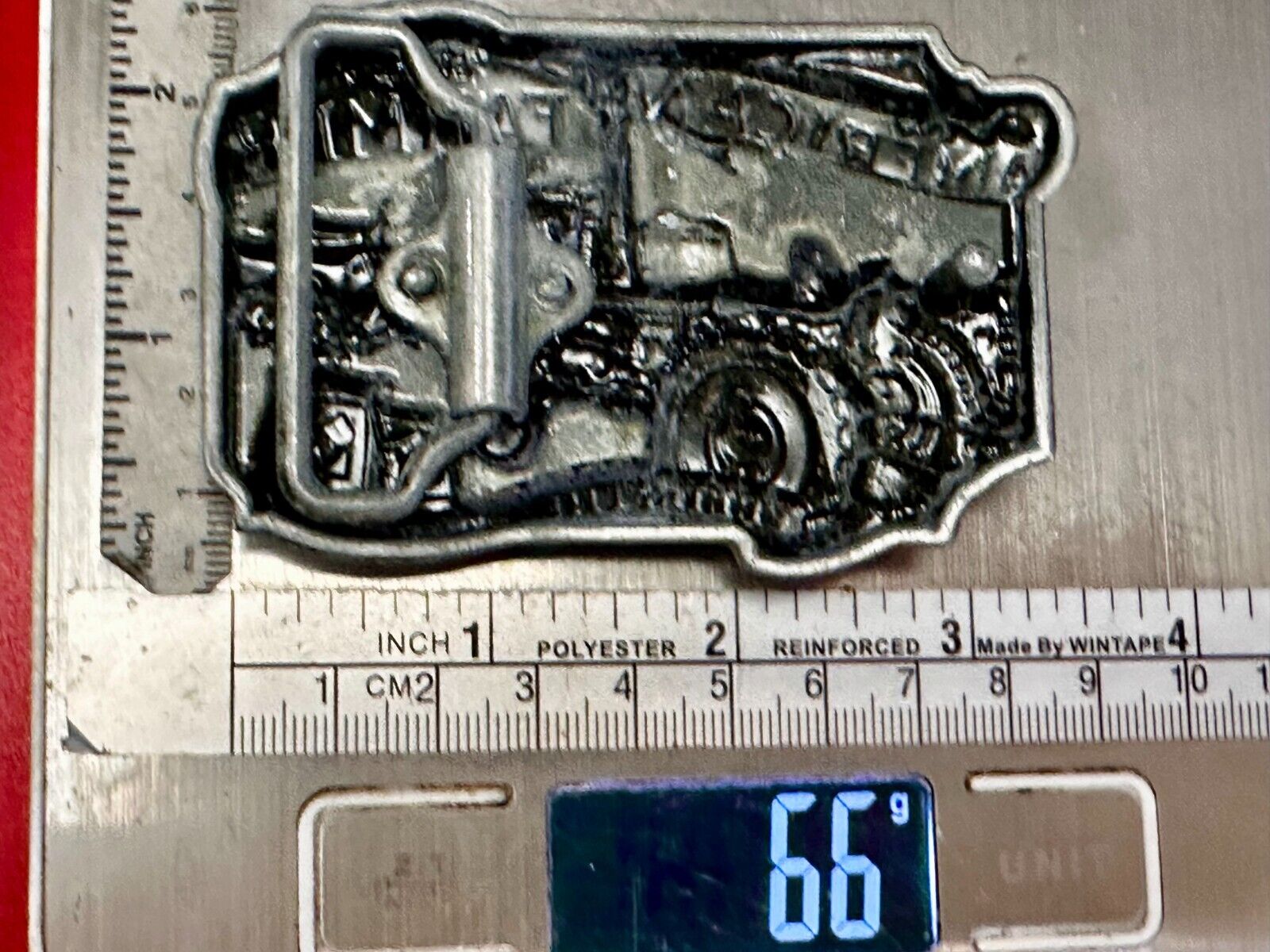 USA American Farmer Feeds The World Farm Barn Tractor Silver Color Belt Buckle