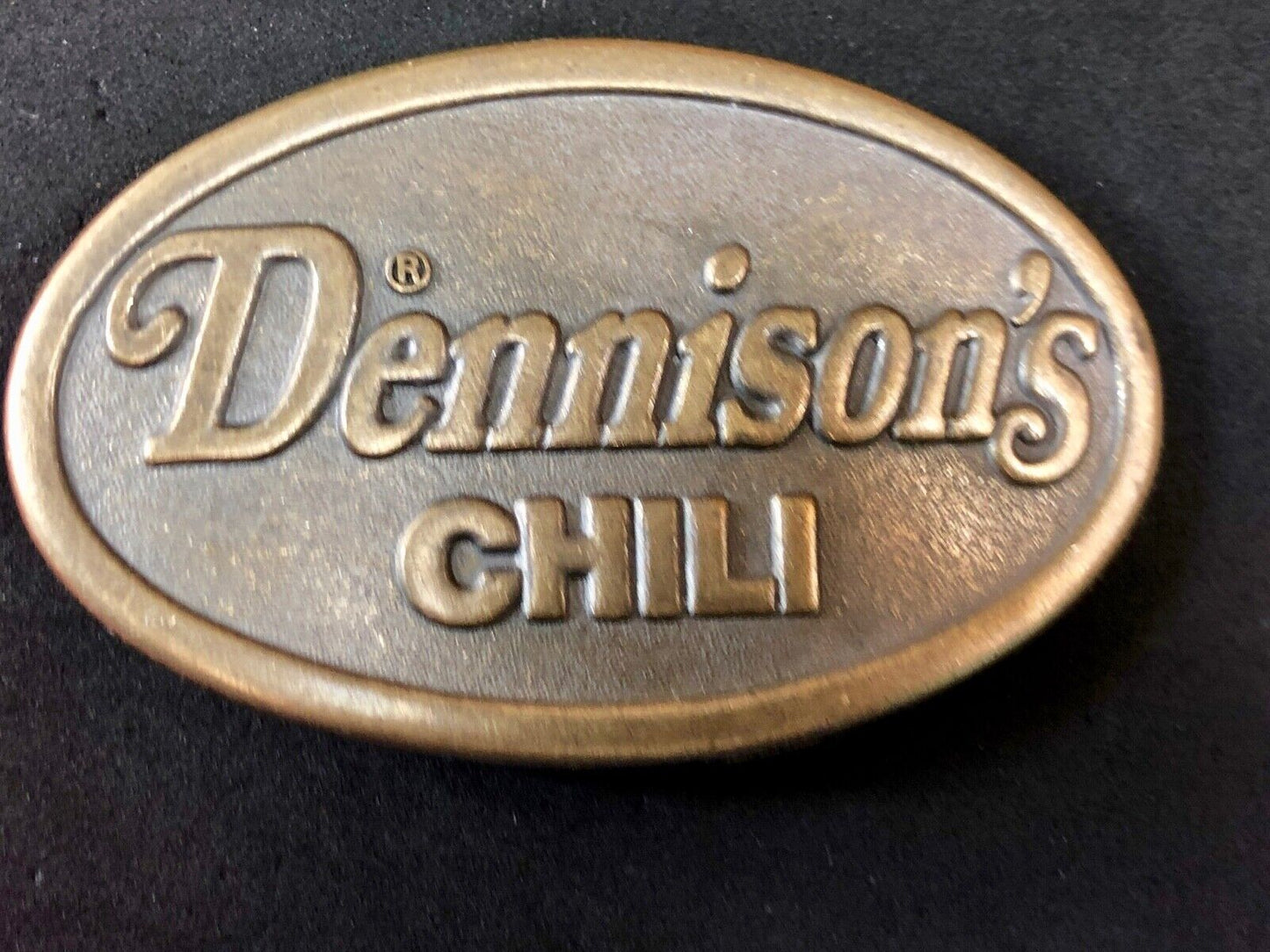 Vintage 1970s Dennisons Chili Belt Buckle Conagra Ad Advertising Promo