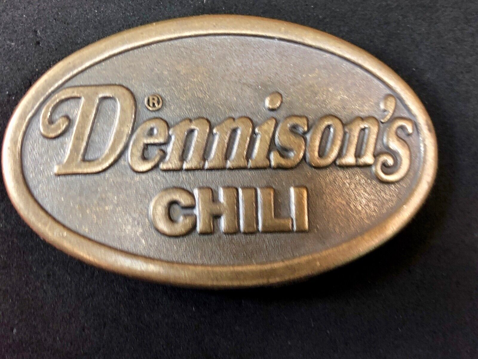 Vintage 1970s Dennisons Chili Belt Buckle Conagra Ad Advertising Promo