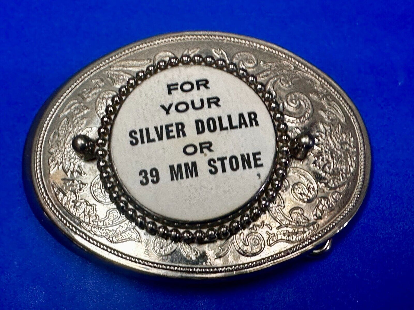 United States of America Flying Eagle Belt Buckle - Use For Silver Dollar Coin