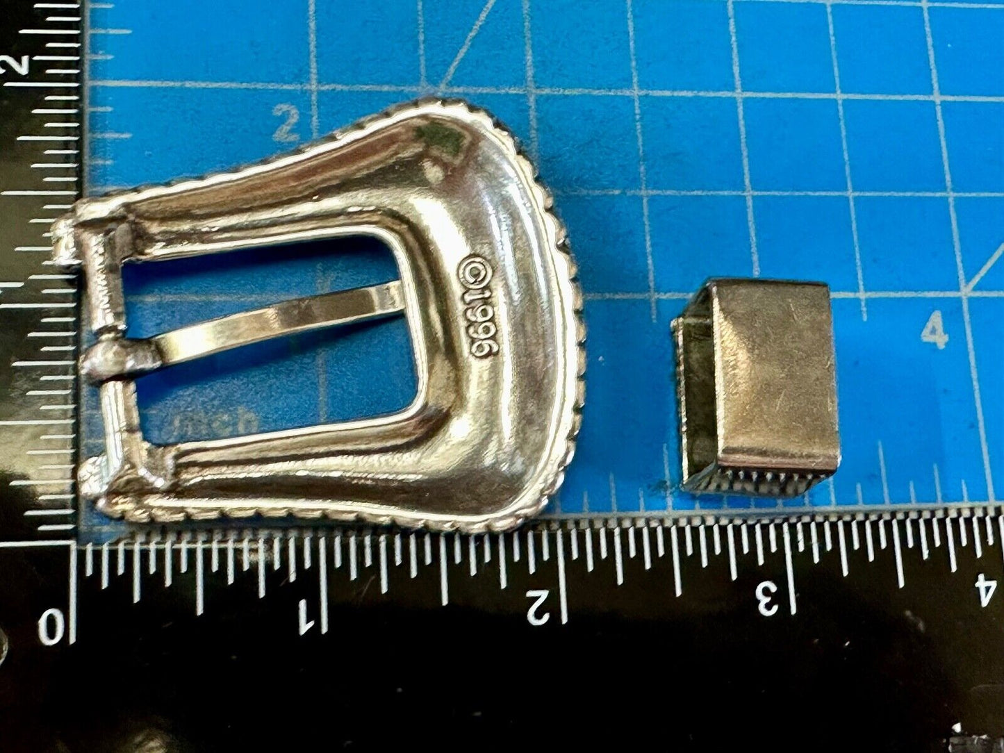 Two piece Ranger Set vintage 1996 silver tone buckle and keeper