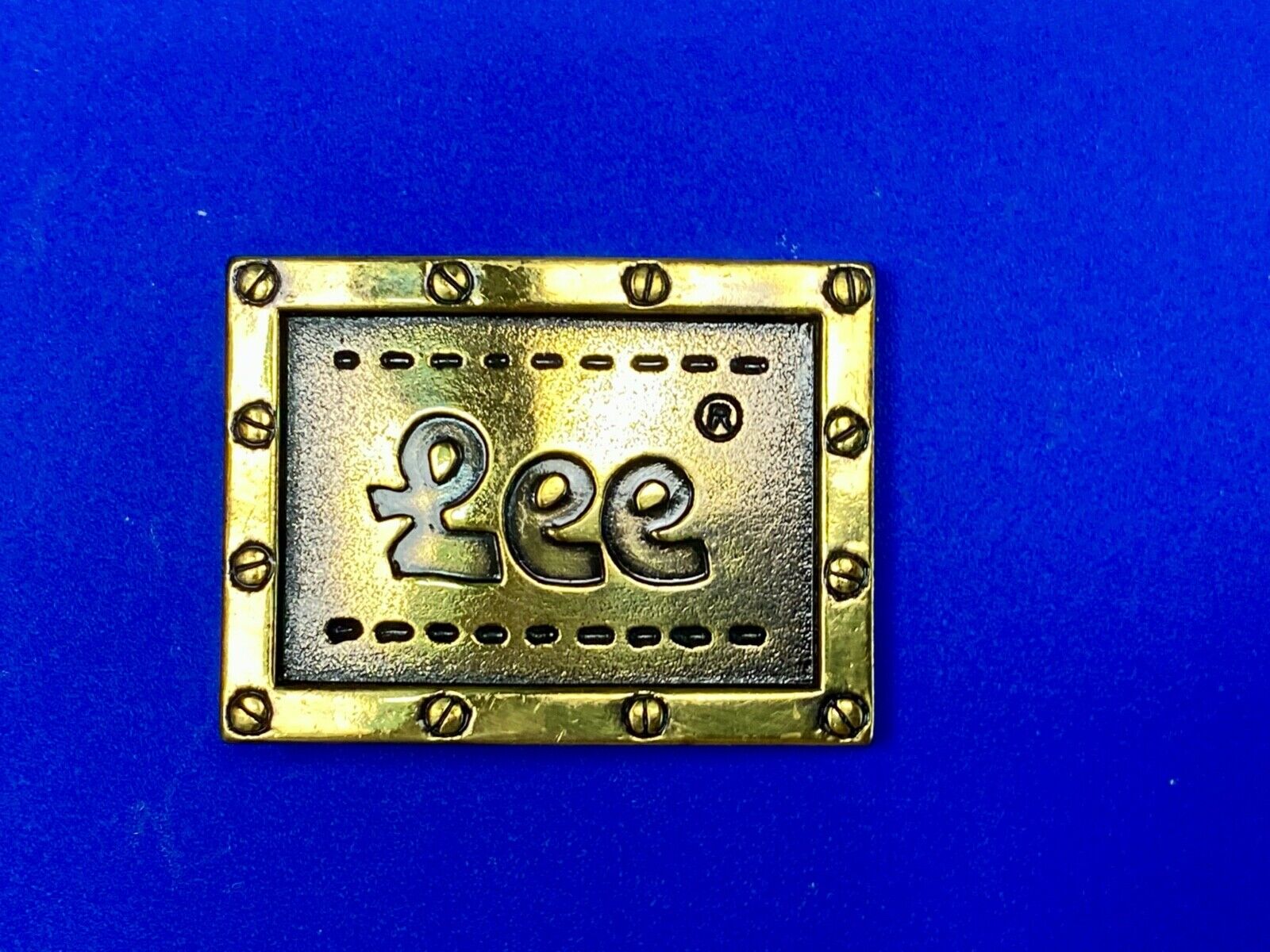 Vintage Lee Brand Nyc Lee Jeans Company Belt Buckle  Screw Studded