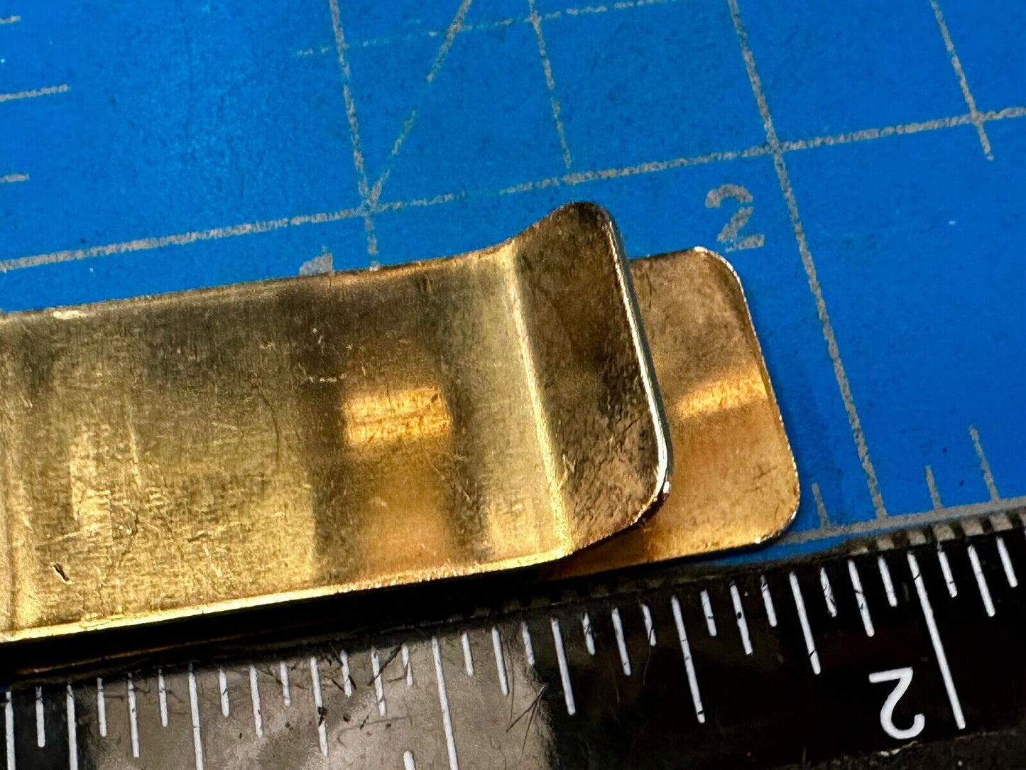 Vintage Gold Tone Dollar Sign $ Bill Holder Old School Money Clip