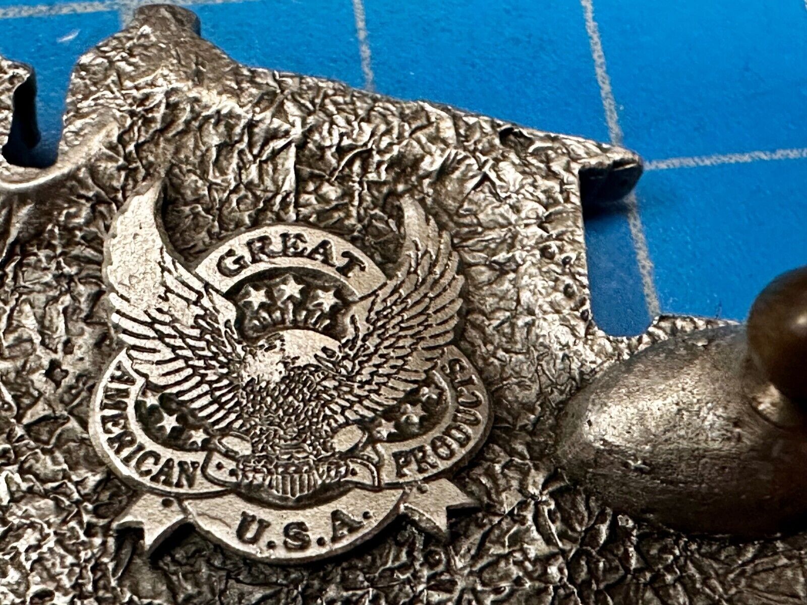 Train Locomotive Steam Engine RailRoad 1986 Great American Products Belt Buckle