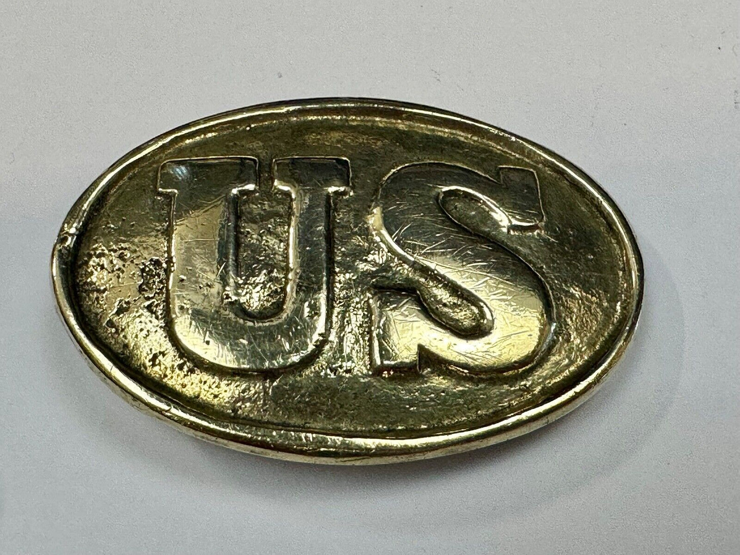 US Enlisted Army Soldiers Civil War Reproduction belt buckle - Two prong back