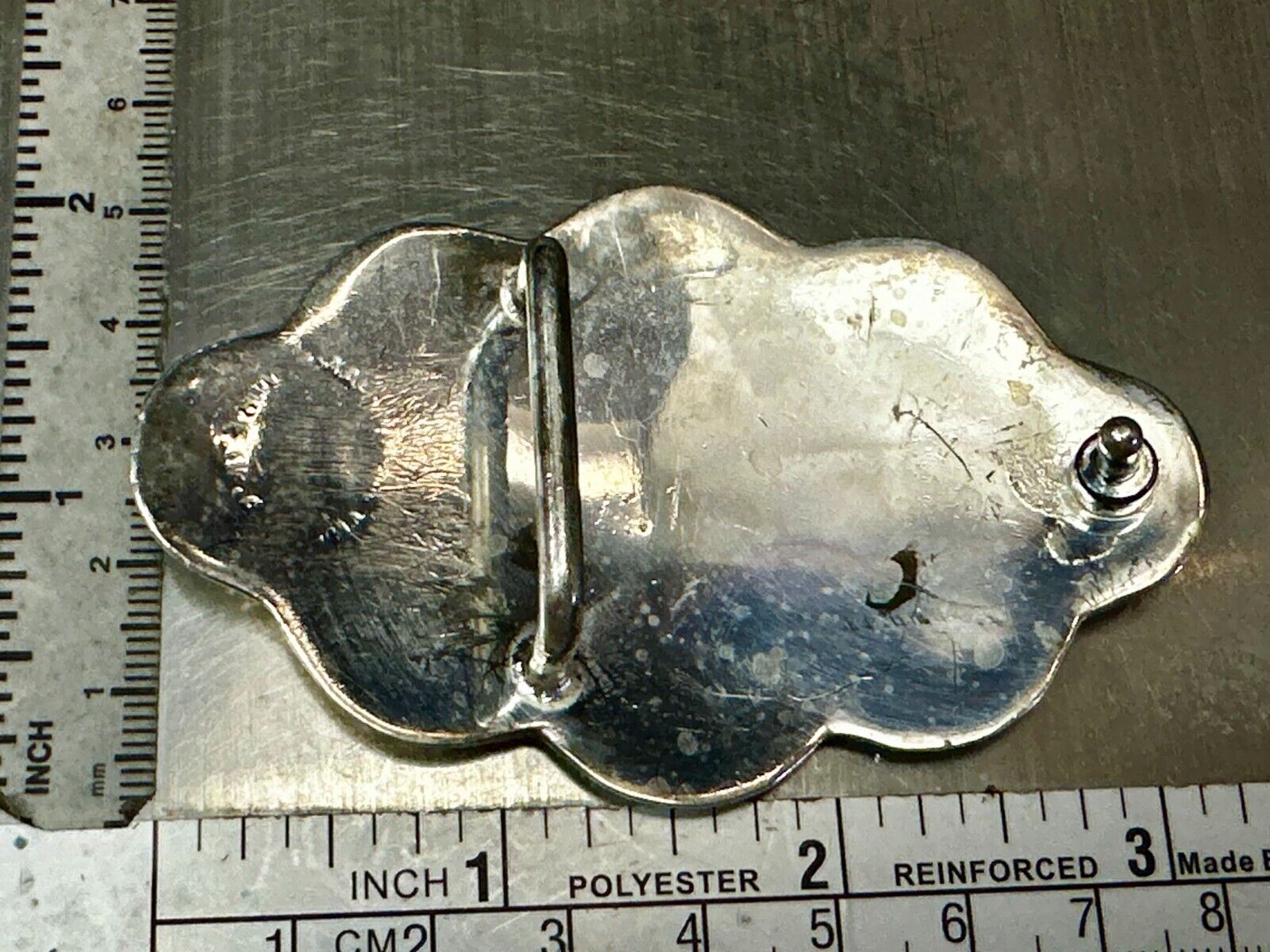 Beautiful Unique Shaped Cutout Flower Swirl Silver Tone Women Belt Buckle