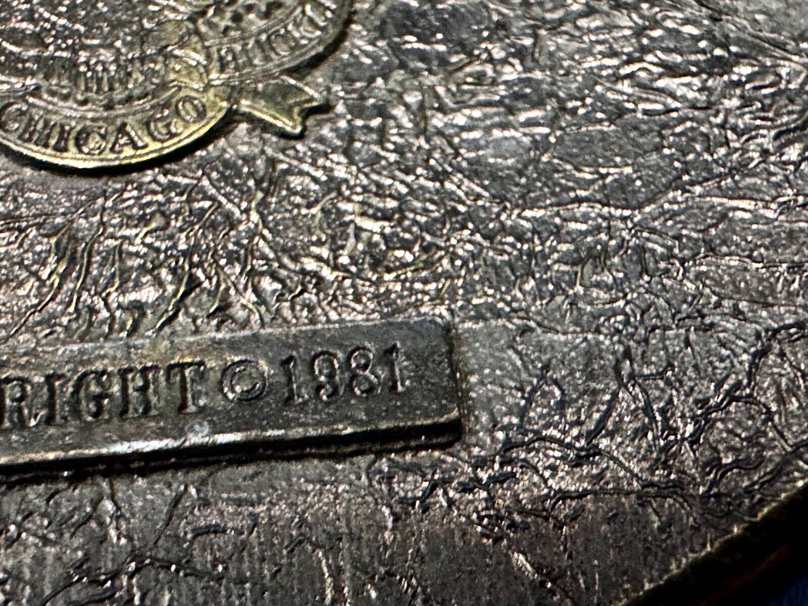 Vintage 1980's Cowboy Saddle Bronc The Great American Belt  Buckle Co