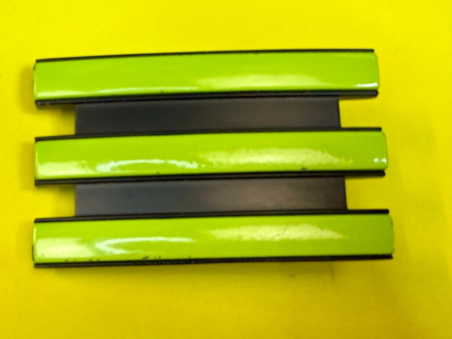 Adidas Golf Trophy Belt buckle Neon Green Stripes on Black