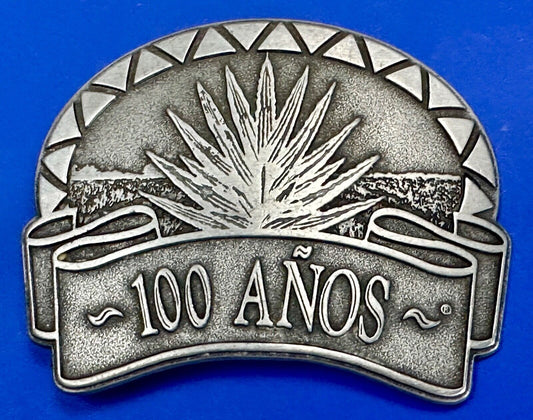 Tequila Brand  100 Anos curved Vintage Adverting Belt Buckle