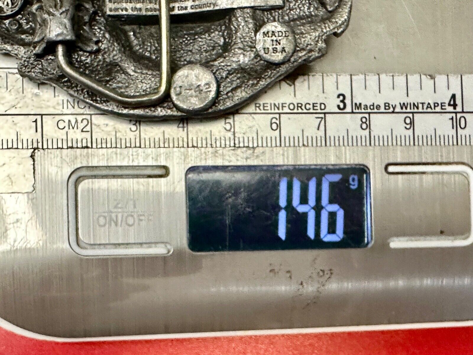Truckers Semi Drivers Vital Role in the USA Economy 1986 Bergamot Belt Buckle