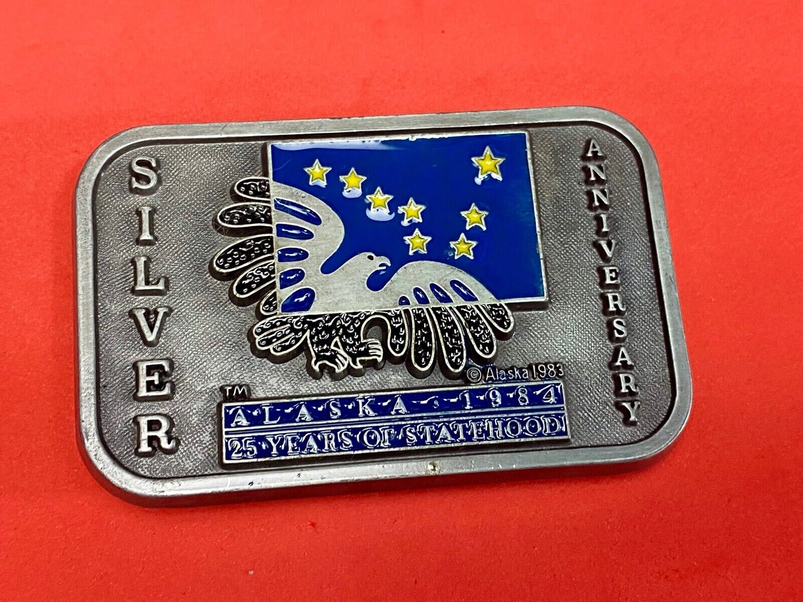 Vintage 1983 State Of Alaska - Silver Anniversary By Frontier Marketing 