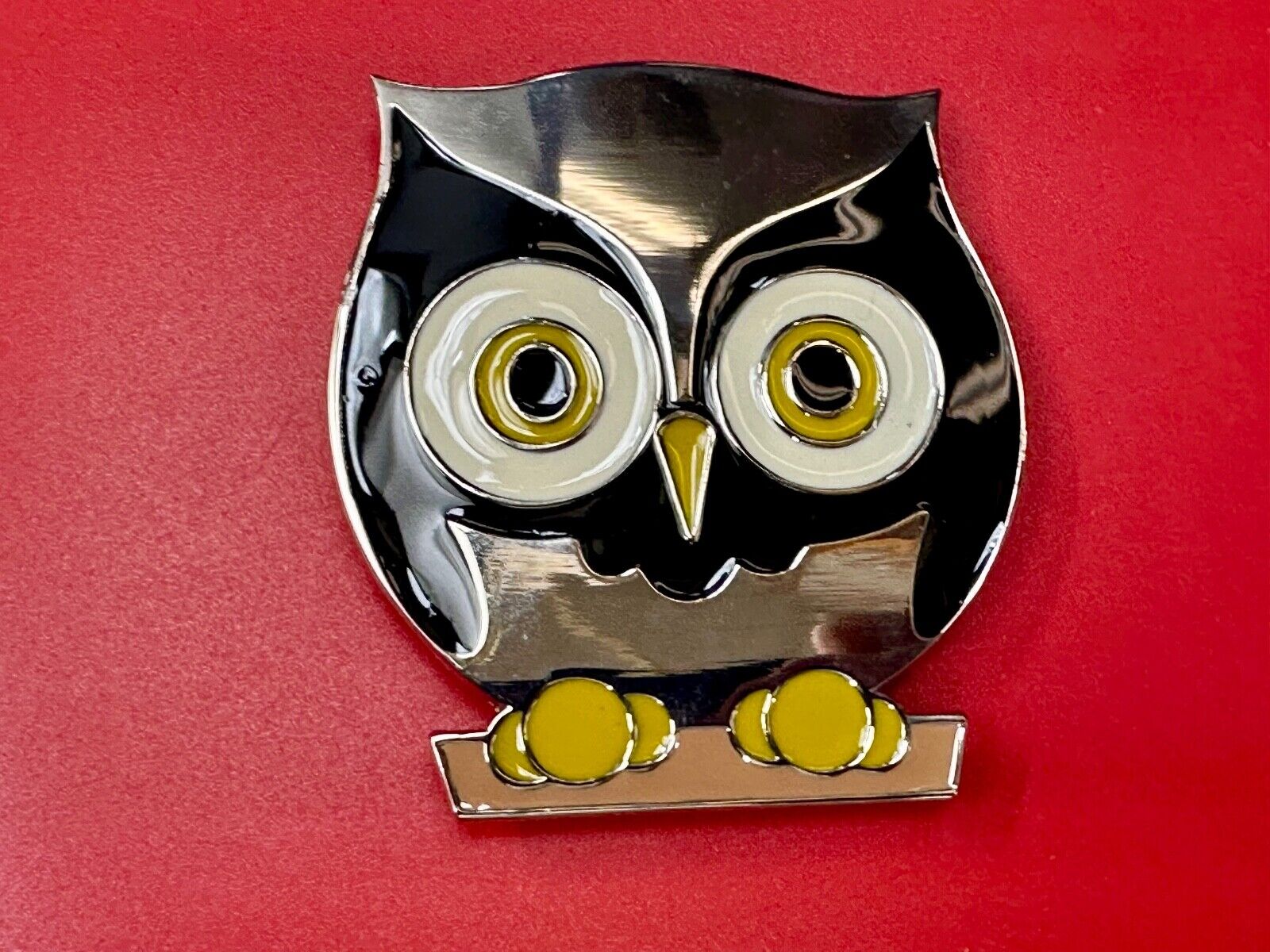 Adorable Perched OWL - Big Eyed Animal Lovers cutout belt buckle
