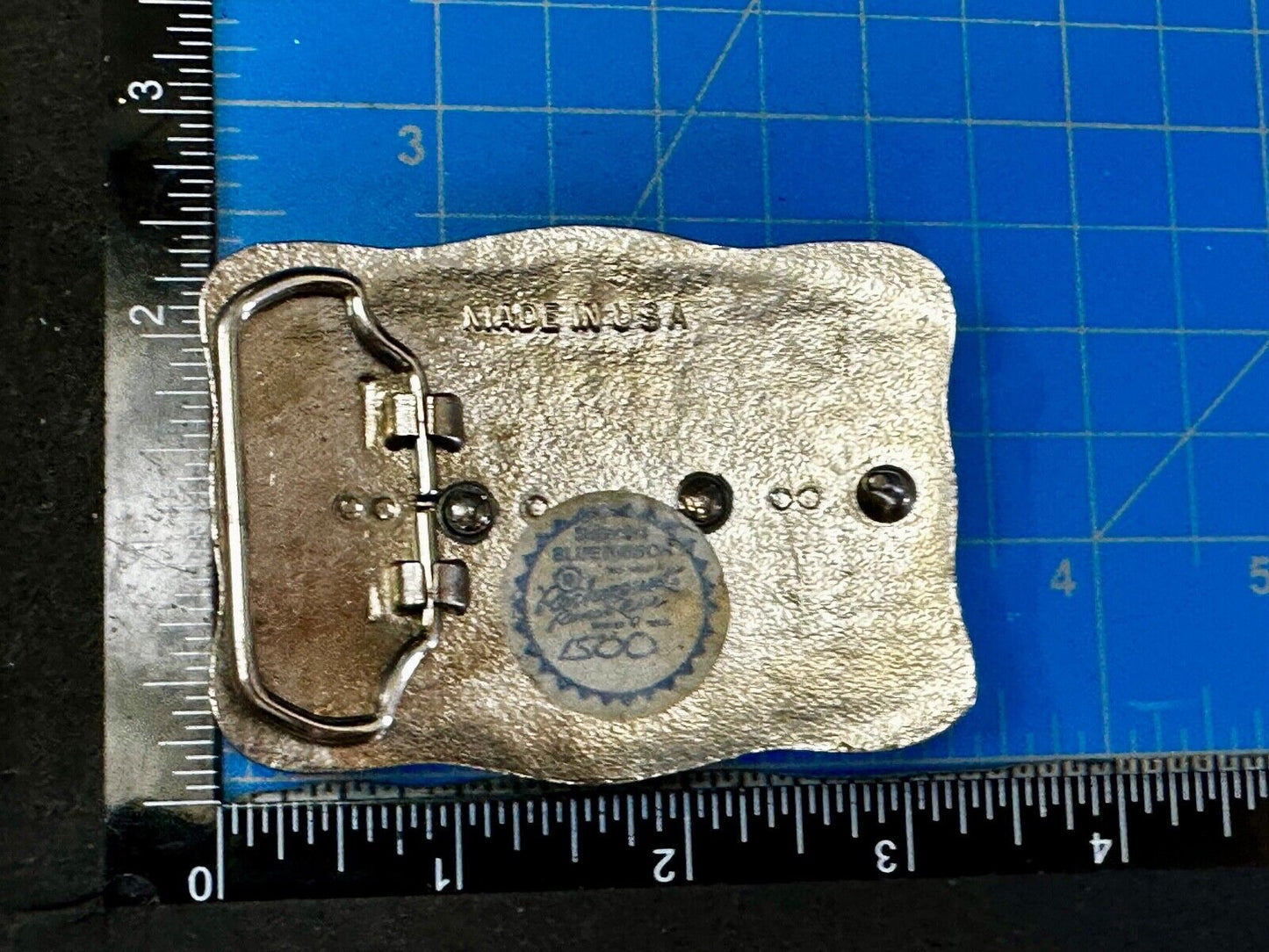 Two Square Pattern on western USA made western Belt Buckle