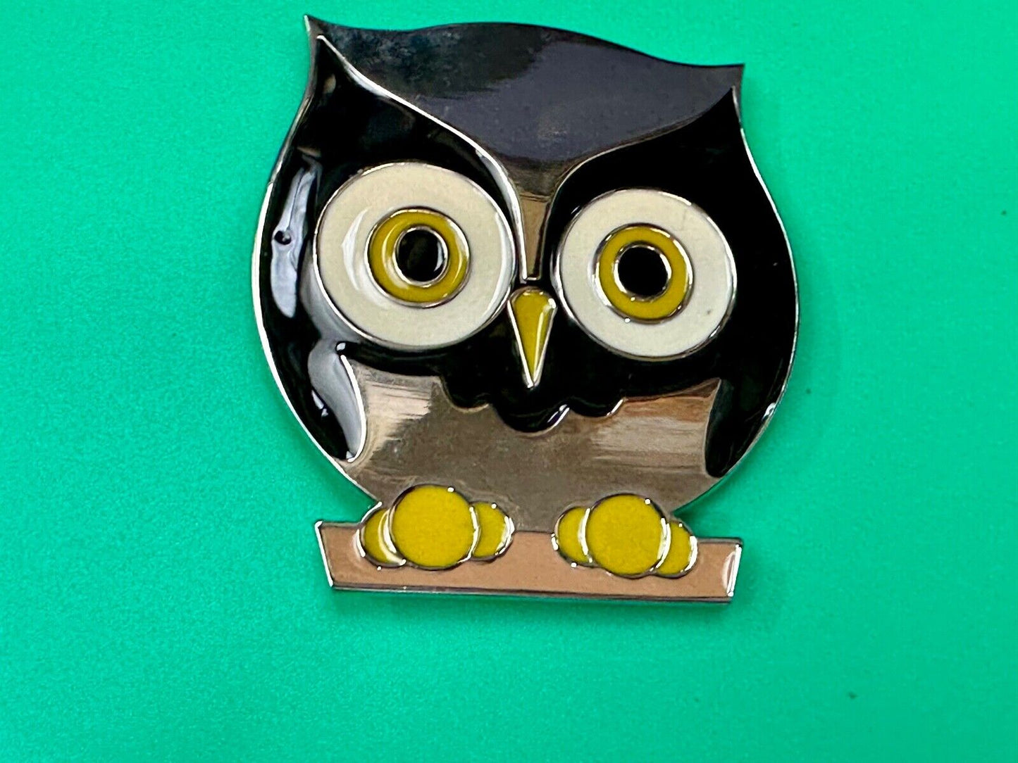 Adorable Perched OWL - Big Eyed Animal Lovers cutout belt buckle