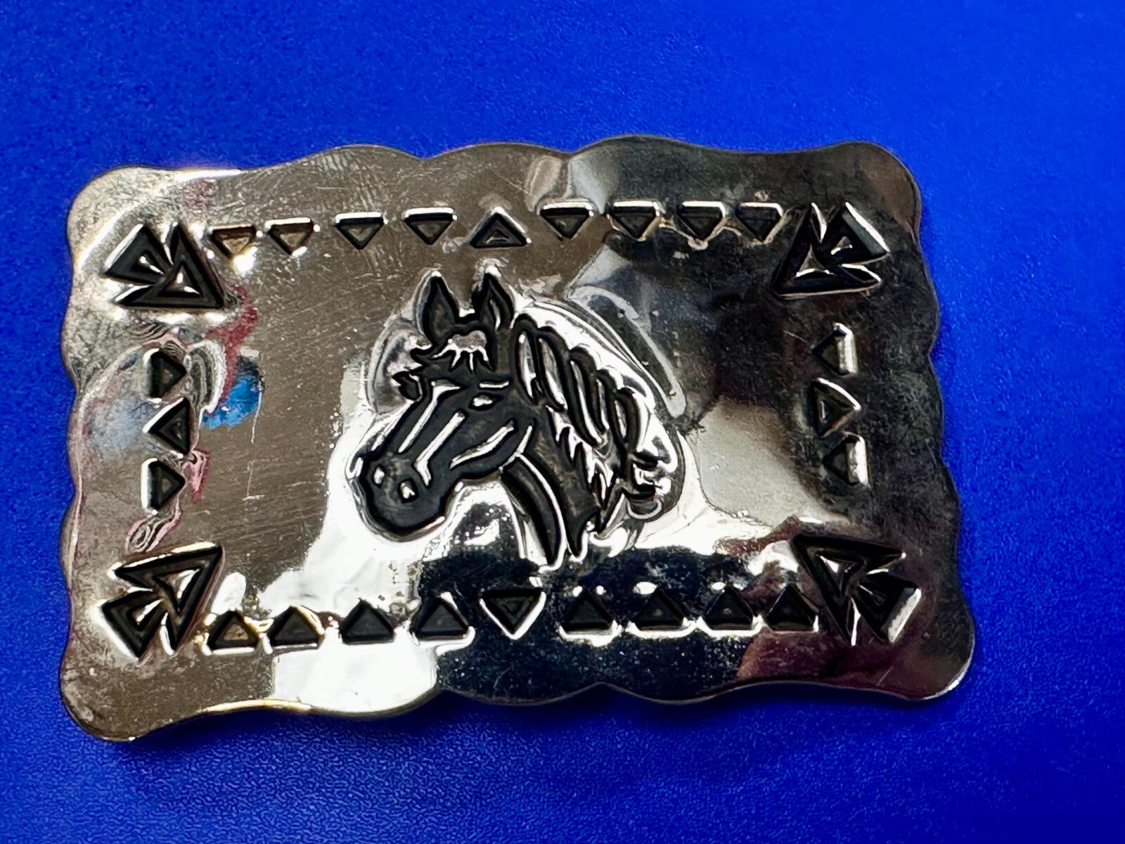 Vintage Horse Head Native American / Southwestern Vibe Belt Buckle