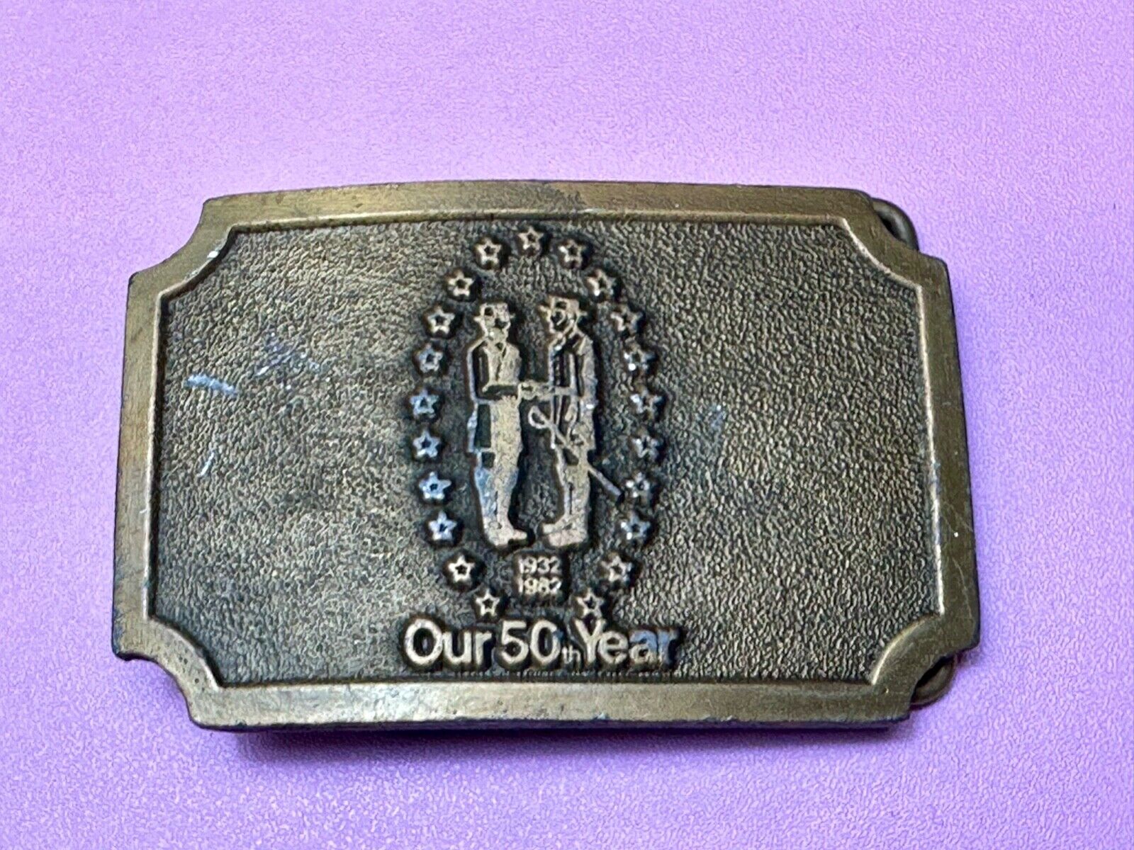 1932- 1982 Our 50th year belt buckle by Hitline - unknown to me!