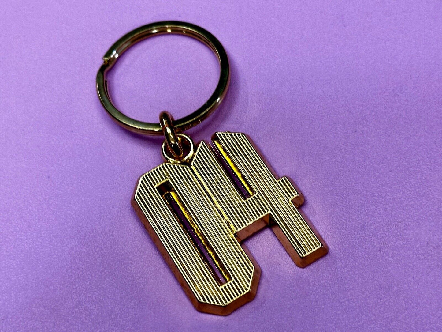 04 Number Gold Tone Keychain - Key Ring Chain - Class of Sports number