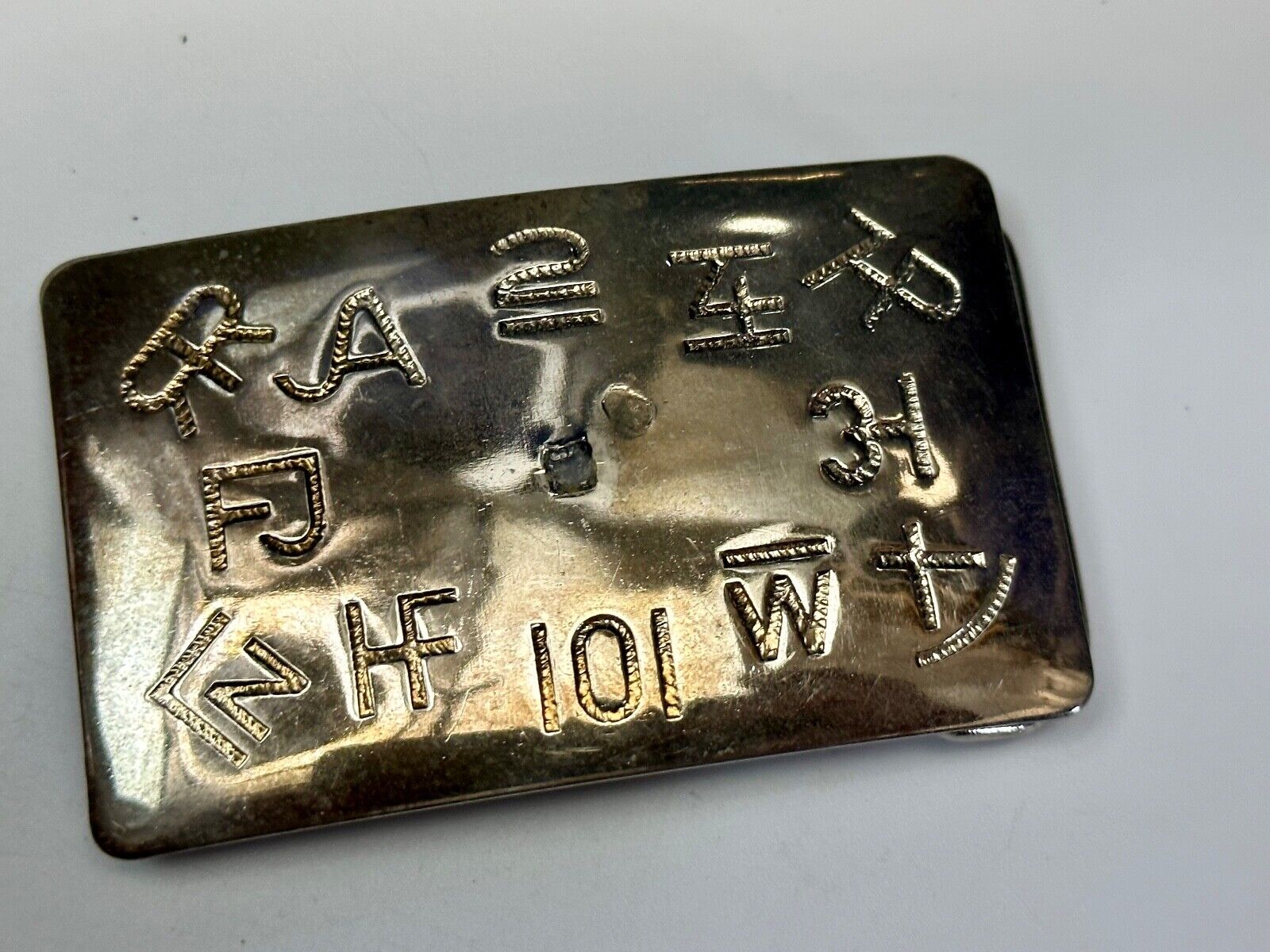 Vintage Chambers Western Cattle Branding Signs Belt Buckle without Centerpiece